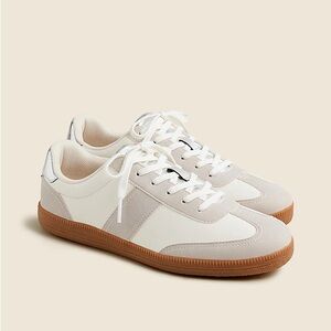 J.Crew field sneakers in ivory/metallic